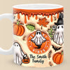 Our Family Is A Real Scream - Family Personalized Custom 3D Inflated Effect Printed Mug - Halloween Gift For Family Members