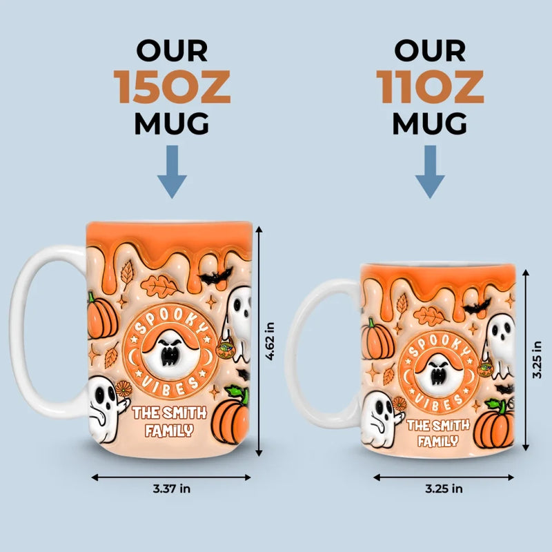 Family Of Boos And Haunts - Family Personalized Custom 3D Inflated Effect Printed Mug - Halloween Gift For Family Members