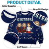 Jingle Ladies Rock - Bestie Personalized Custom Ugly Sweatshirt - Unisex Wool Jumper - Christmas Gift For Best Friends, BFF, Sisters