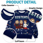 Custom Name Sisters Gifts for Women - Personalized Sweatshirt
