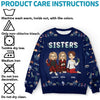 Jingle Ladies Rock - Bestie Personalized Custom Ugly Sweatshirt - Unisex Wool Jumper - Christmas Gift For Best Friends, BFF, Sisters