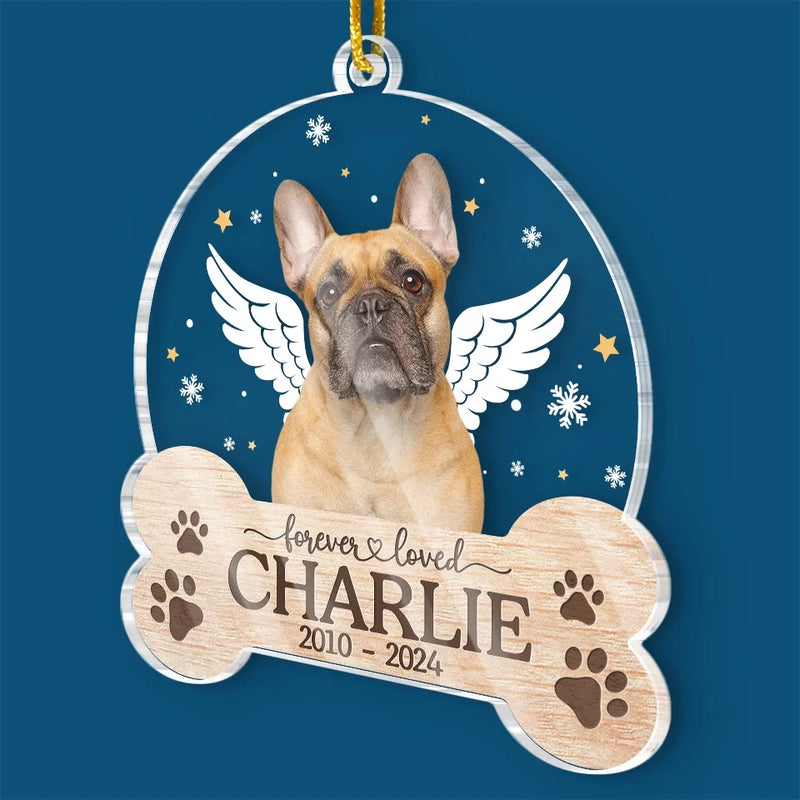 Custom Photo Memories With You Last A Lifetime - Memorial Personalized Custom Ornament - Acrylic Custom Shaped - Sympathy Gift, Christmas Gift For Pet Owners, Pet Lovers