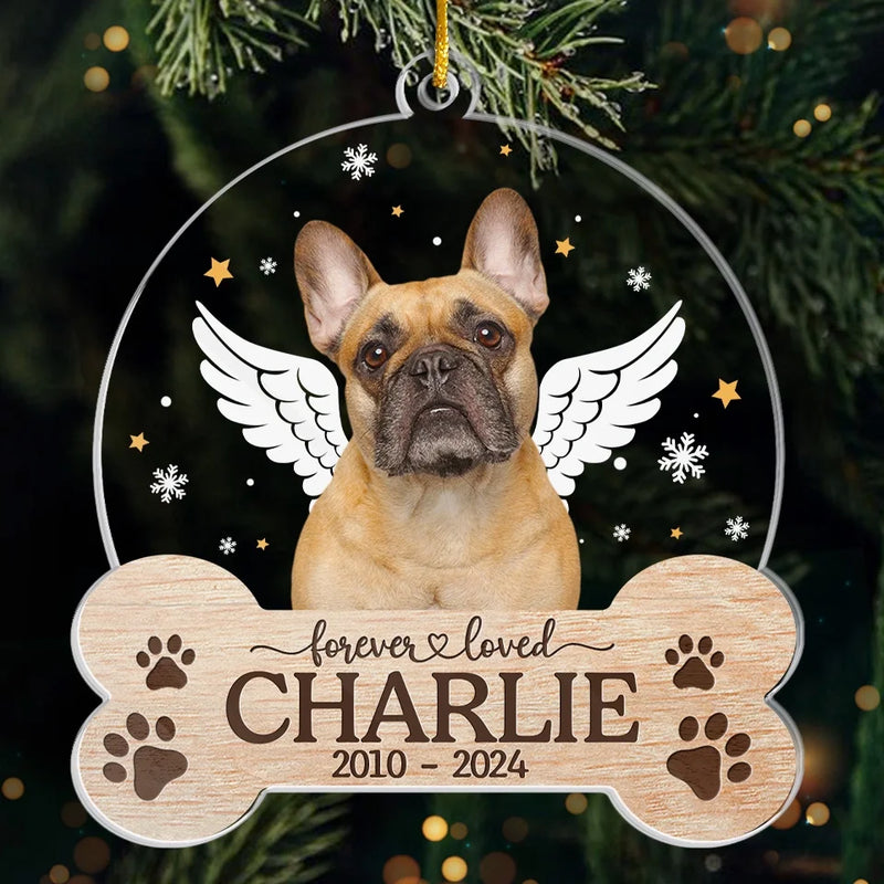Custom Photo Memories With You Last A Lifetime - Memorial Personalized Custom Ornament - Acrylic Custom Shaped - Sympathy Gift, Christmas Gift For Pet Owners, Pet Lovers