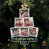 Custom Photo The True Spirit Of Christmas Is Love - Family Personalized Custom Ornament - Acrylic Custom Shaped - Christmas Gift For Family Members