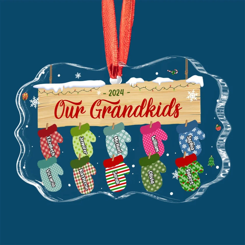 Christmas Is Going Home To Celebrate With Family - Family Personalized Custom Benelux Glass Ornament - Christmas Gift For Mom, Grandma