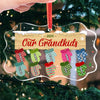 Christmas Is Going Home To Celebrate With Family - Family Personalized Custom Benelux Glass Ornament - Christmas Gift For Mom, Grandma