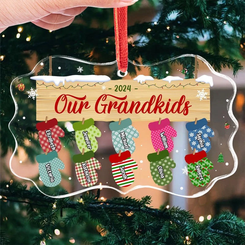 Christmas Is Going Home To Celebrate With Family - Family Personalized Custom Benelux Glass Ornament - Christmas Gift For Mom, Grandma
