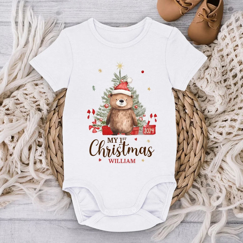 Like A Baby Bear, Full Of Cuddles And Curiosity - Family Personalized Custom Baby Onesie - Christmas Gift For Baby Kids, Newborn Baby