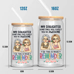 Custom Name Mother Daughter Gifts - Personalized Glass Cup