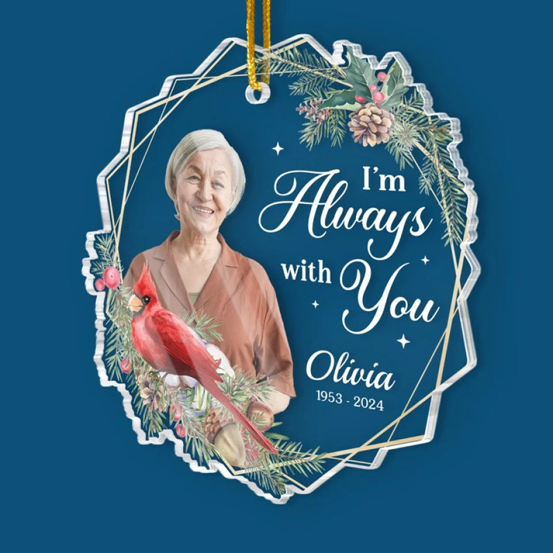 Custom Photo Your Presence Is Deeply Missed - Memorial Personalized Custom Ornament - Acrylic Custom Shaped - Christmas Gift, Sympathy Gift For Family Members