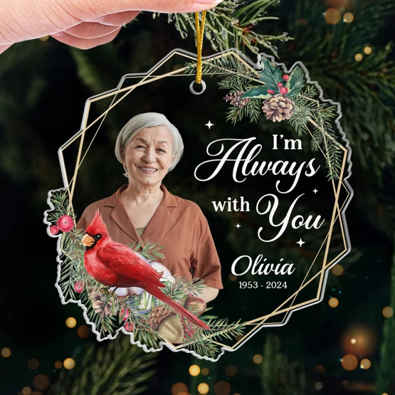 Custom Photo Your Presence Is Deeply Missed - Memorial Personalized Custom Ornament - Acrylic Custom Shaped - Christmas Gift, Sympathy Gift For Family Members