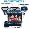 I Love My Family, Especially At Christmas - Family Personalized Custom All Over Print Adult Short Sleeve Sweater - Christmas Gift For Family Members