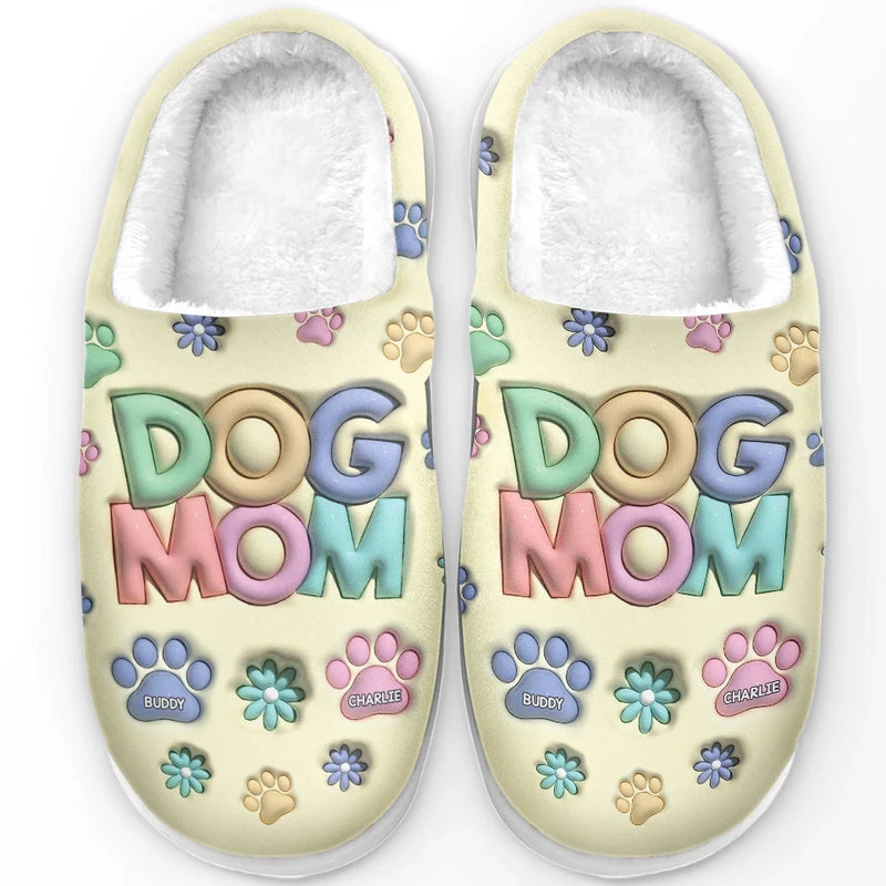 Joy To The World, My Pet Has Come - Dog & Cat Personalized Custom Fluffy Slippers - Christmas Gift For Pet Owners, Pet Lovers