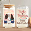 My Daughter Is My Biggest Blessing - Family Personalized Custom Glass Cup, Iced Coffee Cup - Gift For Mom, Daughter
