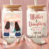 My Daughter Is My Biggest Blessing - Family Personalized Custom Glass Cup, Iced Coffee Cup - Gift For Mom, Daughter