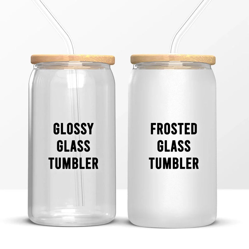 My Daughter Is My Biggest Blessing - Family Personalized Custom Glass Cup, Iced Coffee Cup - Gift For Mom, Daughter