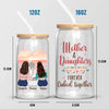 My Daughter Is My Biggest Blessing - Family Personalized Custom Glass Cup, Iced Coffee Cup - Gift For Mom, Daughter