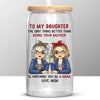 As Mothers And Daughters, We Are Connected With One Another - Family Personalized Custom Glass Cup, Iced Coffee Cup - Gift For Mom, Daughter
