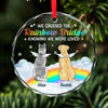 Best Friends Are Never Forgotten - Memorial Personalized Custom Circle Glass Ornament - Sympathy Gift, Christmas Gift For Pet Owners, Pet Lovers