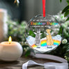 Best Friends Are Never Forgotten - Memorial Personalized Custom Circle Glass Ornament - Sympathy Gift, Christmas Gift For Pet Owners, Pet Lovers