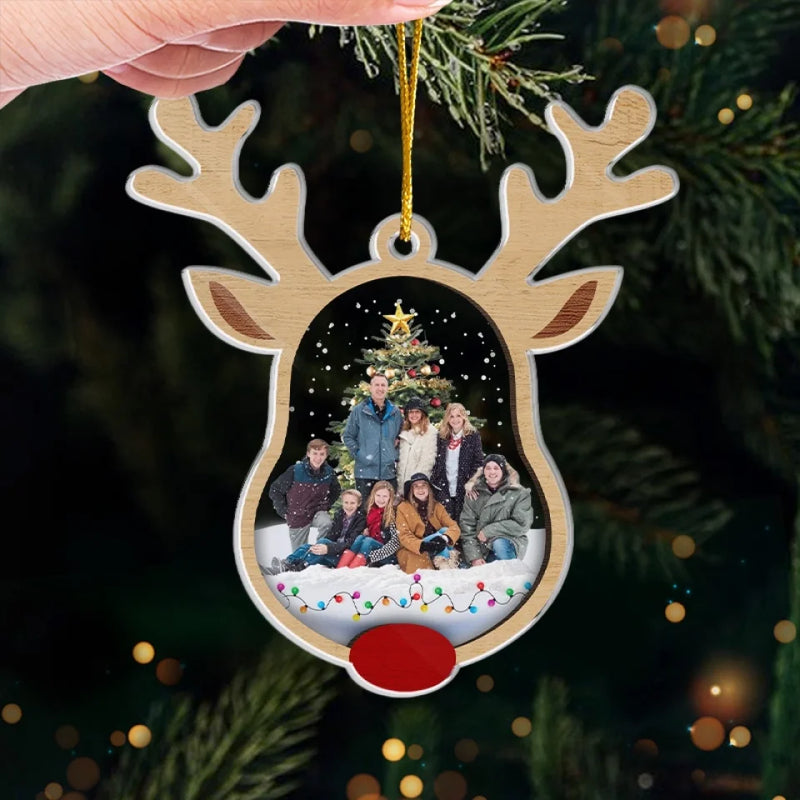 Custom Photo All Roads Lead Home For The Holidays - Family Personalized Custom Ornament - Acrylic Custom Shaped - Christmas Gift For Family Members