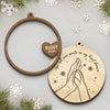 You Left Paw Prints On My Heart Forever - Memorial Personalized Custom Shaped 2 Layered Wood Christmas Ornament - Christmas Gift, Sympathy Gift For Pet Owners, Pet Lovers
