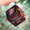 Custom Photo The Beginning Of Many Magical Moments - Family Personalized Custom Wooden Cube Ornament - Christmas Gift For Baby Kids, Newborn Baby