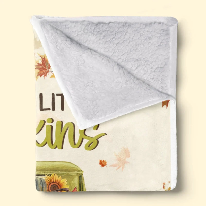 Custom Name Pumpkin Grandma Gifts - Personalized Blanket