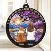 Paw Prints On My Heart - Memorial Personalized Window Hanging Suncatcher - Sympathy Gift For Pet Owners, Pet Lovers
