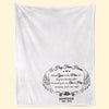 Love From Heaven - Memorial Personalized Custom Blanket - Sympathy Gift For Family Members