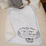 Custom Memorial Hug From Heaven Gifts - Personalized Blanket