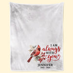 Custom Name Memorial Cardinal Gifts - Personalized Blanket