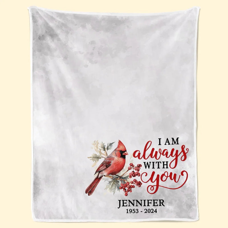 Custom Name Memorial Cardinal Gifts - Personalized Blanket