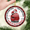 I Love You Then I Love You Still - Couple Personalized Custom Ornament - Ceramic Round Shaped - Christmas Gift For Husband Wife, Anniversary