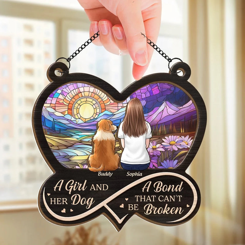 Everyone Is Taught That Angels Have Wings - Memorial Personalized Window Hanging Suncatcher - Sympathy Gift For Pet Owners, Pet Lovers