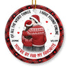 I Love You Then I Love You Still - Couple Personalized Custom Ornament - Ceramic Round Shaped - Christmas Gift For Husband Wife, Anniversary