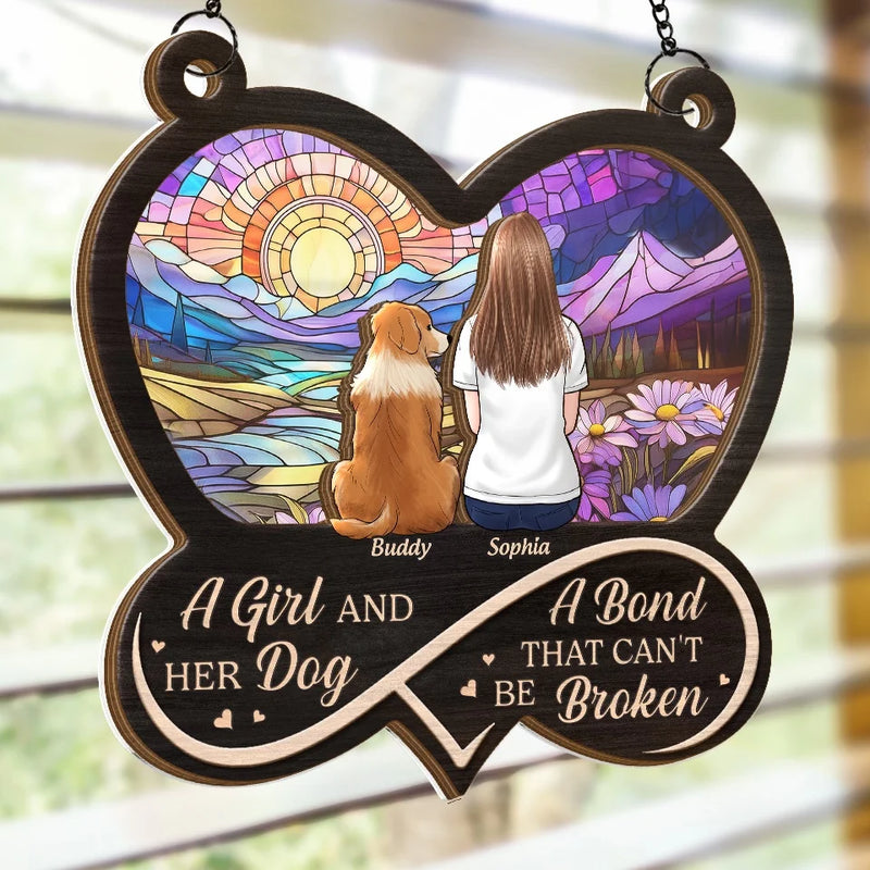Everyone Is Taught That Angels Have Wings - Memorial Personalized Window Hanging Suncatcher - Sympathy Gift For Pet Owners, Pet Lovers