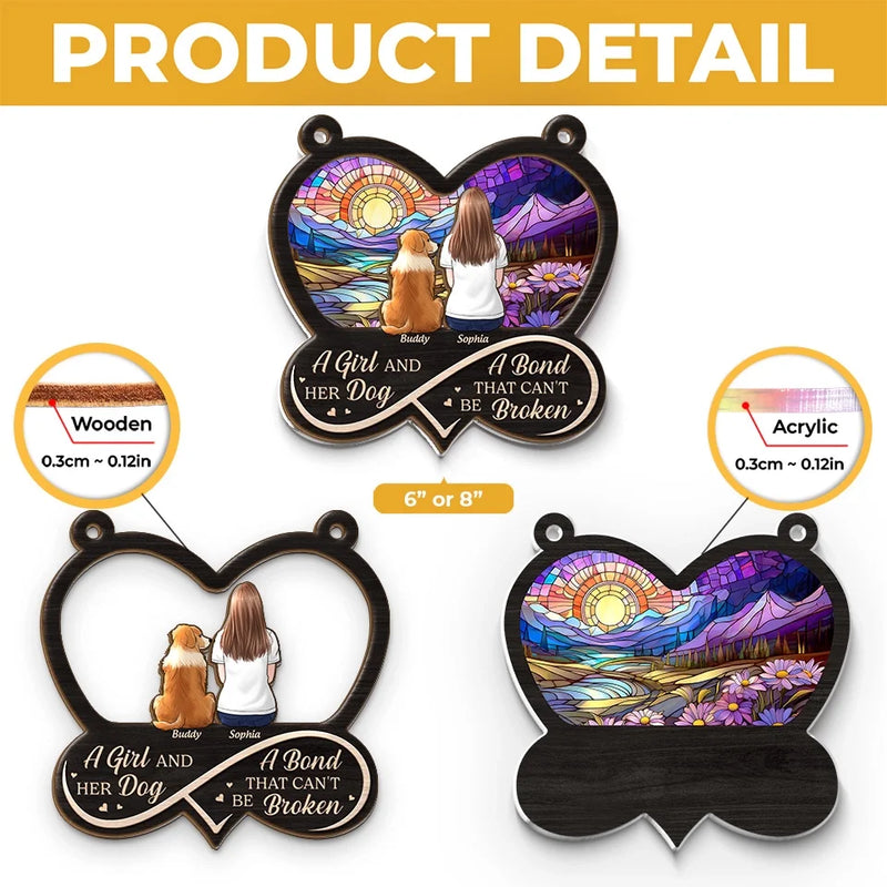 Everyone Is Taught That Angels Have Wings - Memorial Personalized Window Hanging Suncatcher - Sympathy Gift For Pet Owners, Pet Lovers
