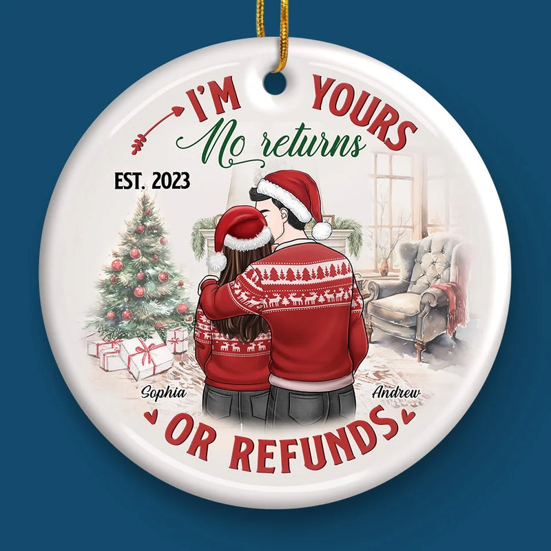 You Make Each Day Seem Like Christmas
 - Couple Personalized Custom Ornament - Ceramic Round Shaped - Christmas Gift For Husband Wife, Anniversary