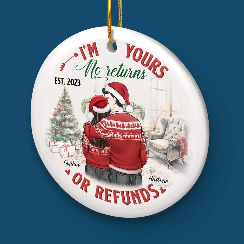 You Make Each Day Seem Like Christmas
 - Couple Personalized Custom Ornament - Ceramic Round Shaped - Christmas Gift For Husband Wife, Anniversary