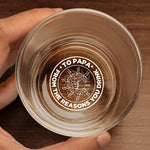 Custom Name Funny Dad Gifts - Personalized Engraving Whiskey Glass