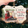 This Gift Captures The Spirit Of Togetherness And Love - Couple Personalized Custom Ornament - Wood Benelux Shaped - Christmas Gift For Husband Wife, Anniversary
