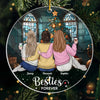 Friends Are The Family We Choose For Ourselves - Bestie Personalized Custom Ornament - Acrylic Custom Shaped - Christmas Gift For Best Friends, BFF, Sisters