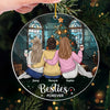 Friends Are The Family We Choose For Ourselves - Bestie Personalized Custom Ornament - Acrylic Custom Shaped - Christmas Gift For Best Friends, BFF, Sisters