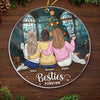 Friends Are The Family We Choose For Ourselves - Bestie Personalized Custom Ornament - Acrylic Custom Shaped - Christmas Gift For Best Friends, BFF, Sisters