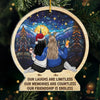Friends Make Everything Easier - Bestie Personalized Custom Ornament - Acrylic Custom Shaped - Christmas Gift For Best Friends, BFF, Sisters