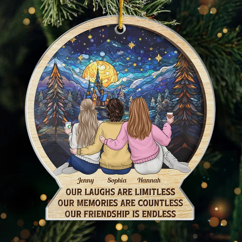 Custom Name Christmas Friendship Gifts for Women - Personalized Ornament