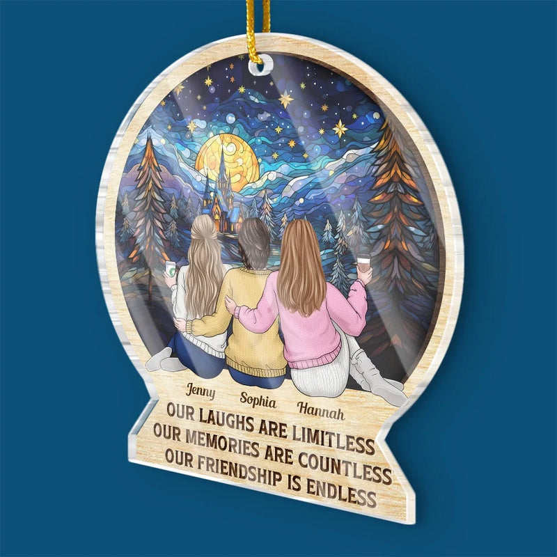 Custom Name Christmas Friendship Gifts for Women - Personalized Ornament