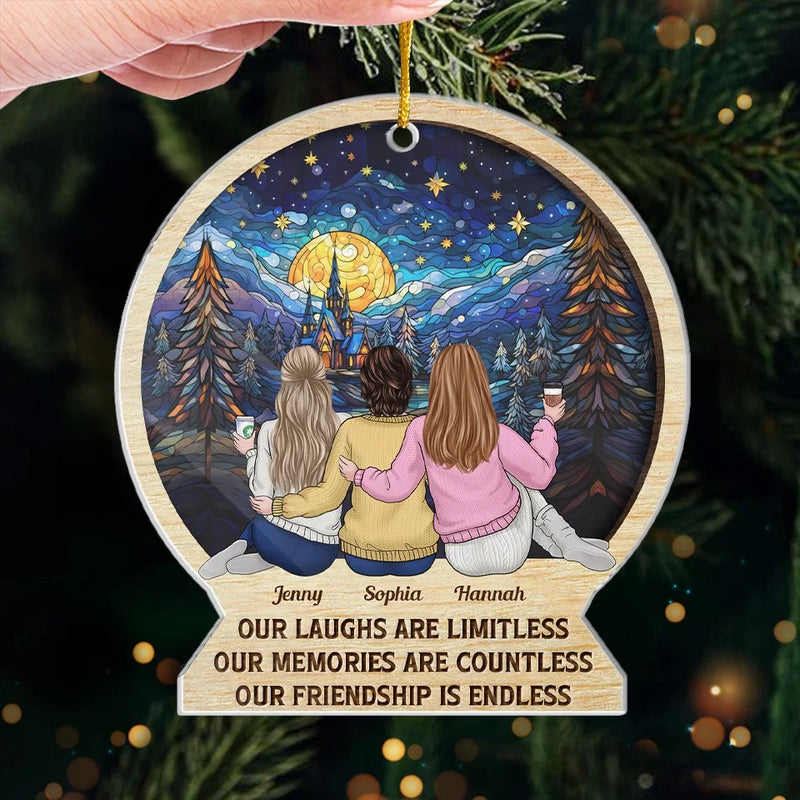 Custom Name Christmas Friendship Gifts for Women - Personalized Ornament