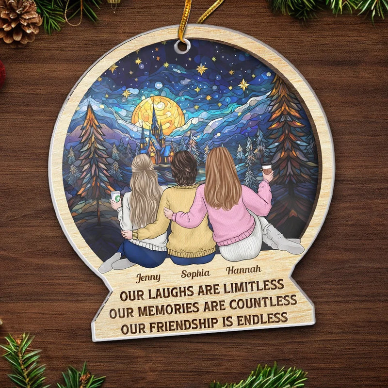 Custom Name Christmas Friendship Gifts for Women - Personalized Ornament
